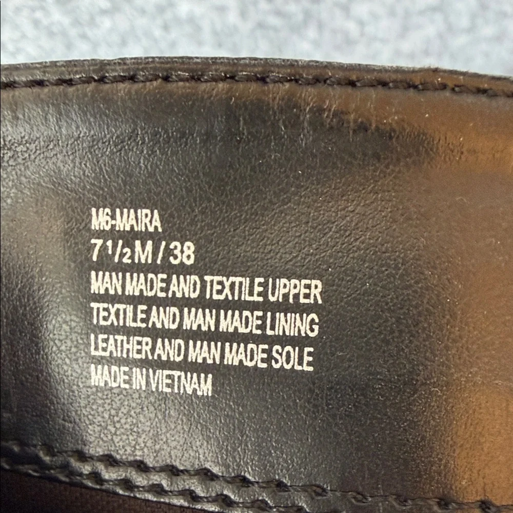 MIA Elegant Black Leather Women's 7.5 Boots